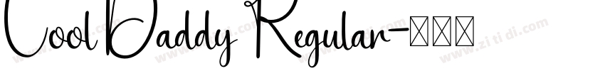 Cool Daddy Regular字体转换
